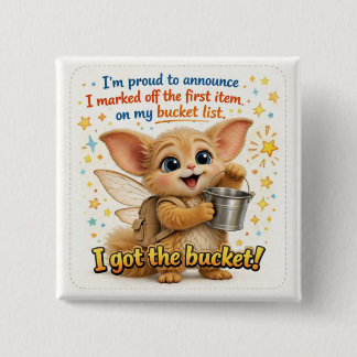 Funny Bucket List Dad Joke Button