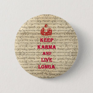 Funny Buddha gezegde Ronde Button 5,7 Cm