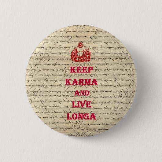 Funny Buddha gezegde Ronde Button 5,7 Cm (Voorkant)