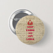 Funny Buddha gezegde Ronde Button 5,7 Cm (Voorkant /achterkant)