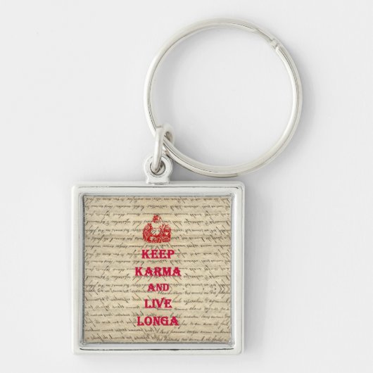 Funny Buddha gezegde Sleutelhanger (Voorkant)