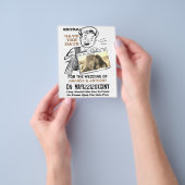 Funny budget behalve datum aangepaste foto flyer (Hand)