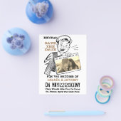 Funny budget behalve datum aangepaste foto flyer (Enkel)