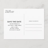 Funny Budget Foto Wedding Save the Date Aankondigingskaart (Achterkant)