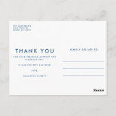 Funny Budget Wedding Thank You Briefkaart (Achterkant)