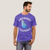 Funny Budgie Parakeet Whisperer Parrot Bird T-shirt (Voorkant volledig)