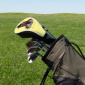 Funny buffalo bison cartoon illustratie golfheadcover (Insitu)