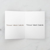 Funny buffalo bison cartoon illustratie kaart (Binnen)