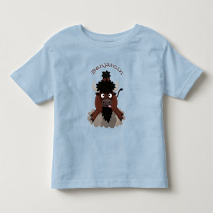 Funny buffalo bison cartoon illustratie kinder shirts
