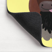 Funny buffalo bison cartoon illustratie muismat (Hoek)