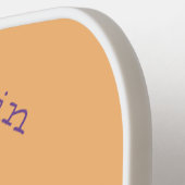 Funny buffalo bison cartoon illustratie pickleball paddle (Links Detail)