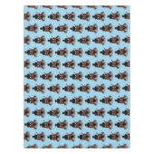 Funny buffalo bison cartoon illustratie tafelkleed (Voorkant)