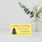 Funny buffalo bison cartoon illustratie visitekaartje (Staand voorkant)