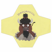 Funny buffalo bison cartoon illustratie voetbal (Enkel)