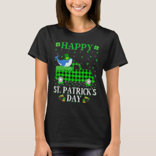 Funny Buffalo Play Green Truck Blue Whale St. Pat T-shirt