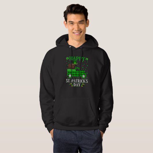 Funny Buffalo Play Green Truck Buffalo St Patrick Hoodie (Voorkant volledig)