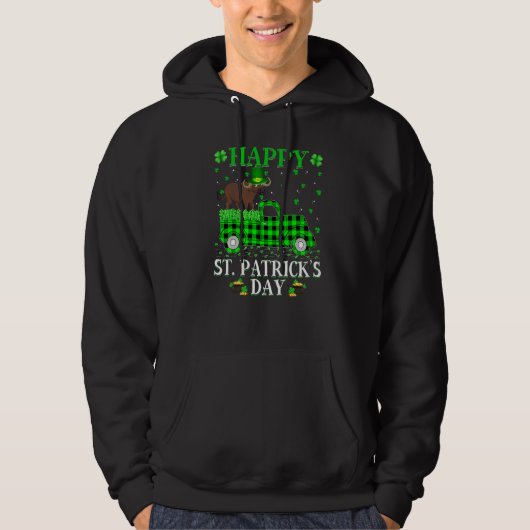 Funny Buffalo Play Green Truck Buffalo St Patrick Hoodie (Voorkant)