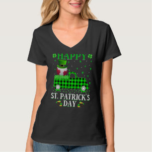 Funny Buffalo Play Green Truck Handball St. Patri T-shirt