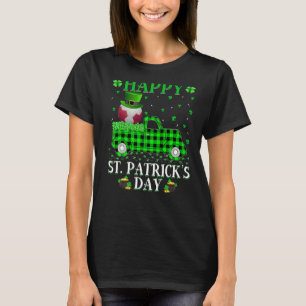 Funny Buffalo Play Green Truck Handball St. Patri T-shirt