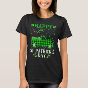 Funny Buffalo Play Green Truck Hockey St. Patrick T-shirt