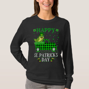 Funny Buffalo Play Green Truck Tree Frog St Patri T-shirt