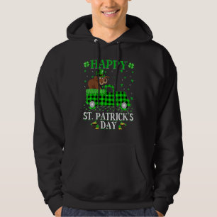 Funny Buffalo Play Green Truck Wooly St Patrick Hoodie