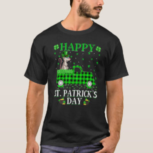 Funny Buffalo Pset Green Truck Bunny St. Patrick' T-shirt