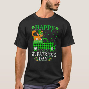 Funny Buffalo Pset Green Truck Cat St Patrick's D T-shirt