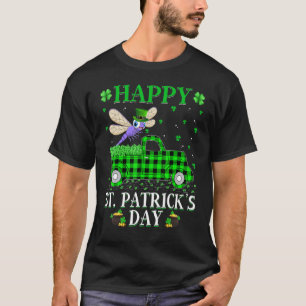 Funny Buffalo Pset Green Truck Dragonfly St Patri T-shirt