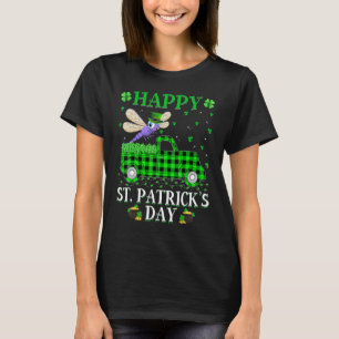 Funny Buffalo Pset Green Truck Dragonfly St Patri T-shirt