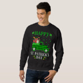 Funny Buffalo Pset Green Truck Drum St Patrick's Trui (Voorkant volledig)