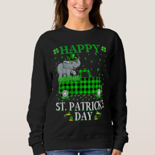 Funny Buffalo Pset Green Truck Elephant St Patri Trui