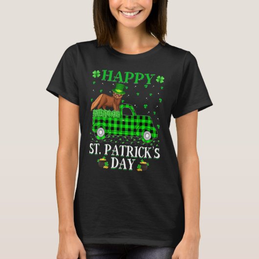 Funny Buffalo Pset Green Truck Mink St. Patrick's T-shirt (Voorkant)