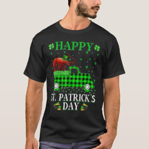 Funny Buffalo Pset Green Truck Shrimp Fish St Pat T-shirt