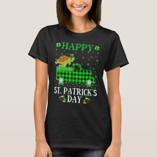 Funny Buffalo Pset Green Truck Zee Turtle St Patr T-shirt (Voorkant)