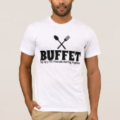 Funny Buffet Acroniem Gezegde T-shirt (Voorkant)