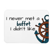 Funny Buffet Cruise Nautical Ship Dep Magneet (Horizontaal)