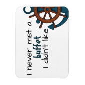 Funny Buffet Cruise Nautical Ship Dep Magneet (Verticaal)