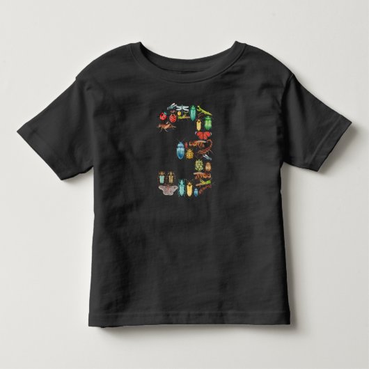 Funny Bugs 3rd Birthday Gift Cute 3 Ys Old Gift Kinder Shirts (Voorkant)