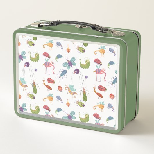 Funny Bugs Pattern gepersonaliseerd (Achterkant)