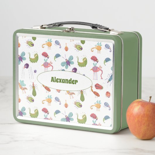 Funny Bugs Pattern gepersonaliseerd (In situ)