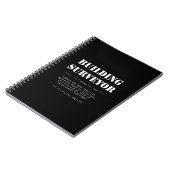 Funny Building Surveyor Dictionary Cadeft Notitieboek (Linkerzijde)