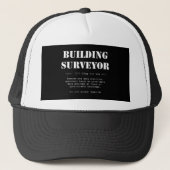 Funny Building Surveyor Dictionary Cadeft Trucker Pet (Voorkant)