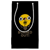 Funny Bulb Pun Dark BG Klein Cadeauzakje (Voorkant)