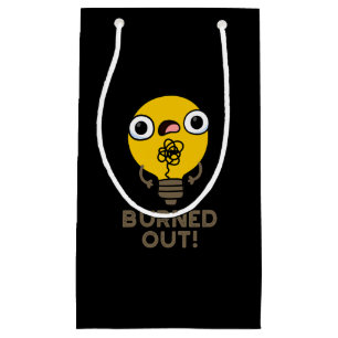 Funny Bulb Pun Dark BG Klein Cadeauzakje