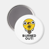 Funny Bulb Pun gebrand Magneet (Voorkant / Achterkant)