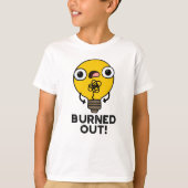 Funny Bulb Pun gebrand T-shirt (Voorkant)