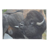 Funny Bull Bison met zijn testikels Kussensloop (Voorkant)