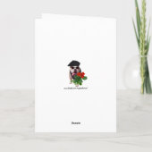 Funny Bull Dog Franse Valentijn Feestdagen Kaart (Achterkant)