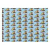 Funny bull Driving Bulldozer cartoon Tafelkleed (Voorkant (Horizontaal))